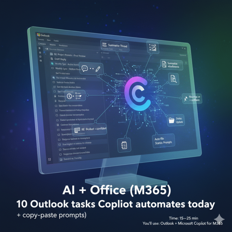 10 Outlook tasks Copilot automates today (+ copy-paste prompts)